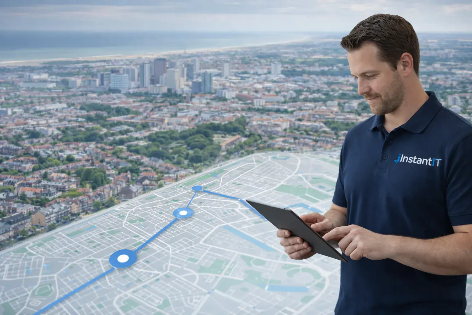 Werkgebied InstantIT: Den Haag, Haaglanden en Westland op de kaart